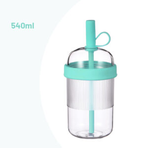 540ml plastic bottle with straw