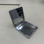 PU Leather Portable Folding Makeup Mirror pu leather portable folding makeup mirror