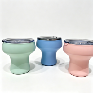 Home wine glass shaped insulated tumbler