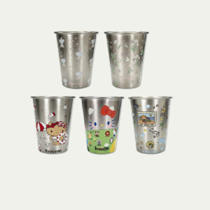 cute pattern pure titanium cup
